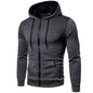 Tuta sportiva, completo due pezzi 4 stagioni: pantaloni neri e maglia 5 colori con cappuccio.