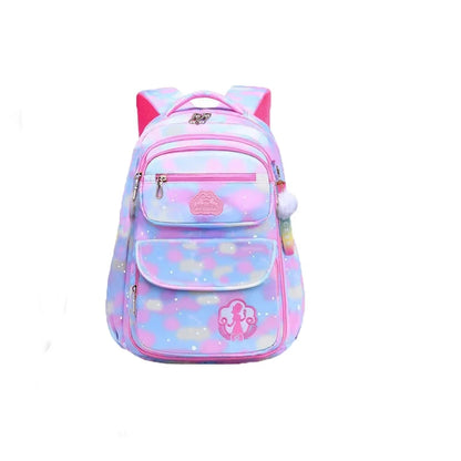 Zaino per bambina in nylon poliestere.  Spazioso e alla Moda, Perfetto per Scuola, Viaggi e Tempo Libero.