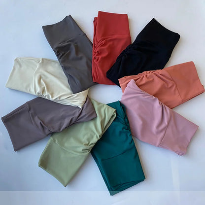 Pantaloni leggins elasticizzati, sportivi/casual da donna. Vita alta, quattro misure e 10 colori disponibili.