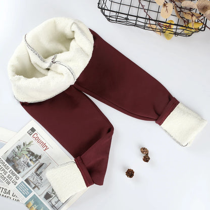 Leggins da donna invernali con imbottitura in pile. Sportivi/casual.