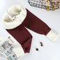 Leggins da donna invernali con imbottitura in pile. Sportivi/casual.