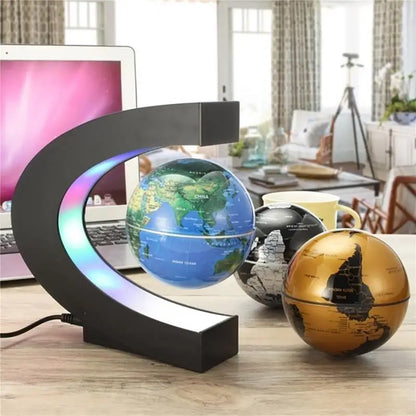 Globo galleggiante a levitazione magnetica LED Mappa del mondo con luce led.