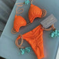 Costume da bagno da donna. Set 2 Pezzi a triangolo, chiusura a lacci regolabile, asciugatura rapida, non si restringe.