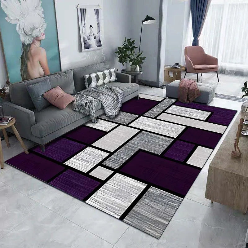 Tappeto decorativo da pavimento con motivo geometrico scuro 5 dimensioni, 17 motivi/immagini.