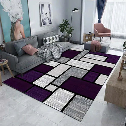 Tappeto decorativo da pavimento con motivo geometrico scuro 5 dimensioni, 17 motivi/immagini.
