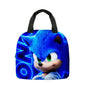 Zaino-borsa-astuccio immagini 3D  cartone animato “Sonic”, in nylon poliestere.  Spazioso e alla Moda, Perfetto per Scuola, Viaggi e Tempo Libero.