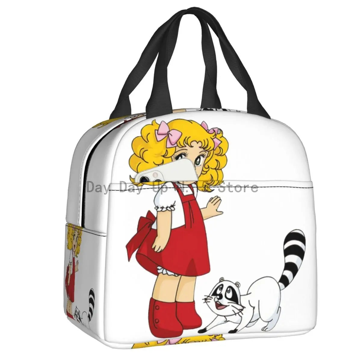 Borsa termica isolante porta vivande per bambini con immagini “Candy Candy”. Figure e colori a scelta.