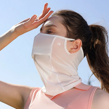 Maschera estiva sottile  per protezione solare. Traspirante, lavabile, protezione UV.