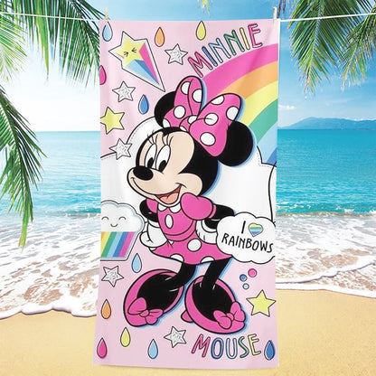 Asciugamano per bambine con immagini cartone animato “Minnie”.  Varie immagini misure a scelta.