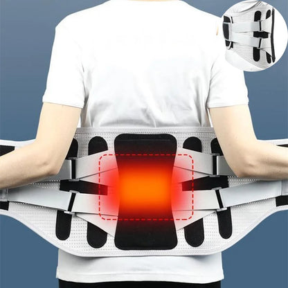 Cintura di supporto lombare, corsetto ortopedico per alleviare il dolore da stiramento, ernia del disco, postura della schiena, decompressione della colonna vertebrale.