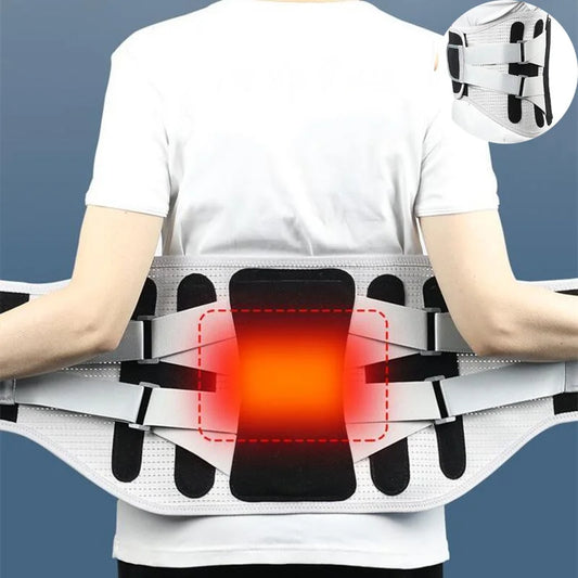 Cintura di supporto lombare, corsetto ortopedico per alleviare il dolore da stiramento, ernia del disco, postura della schiena, decompressione della colonna vertebrale.