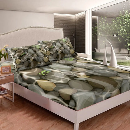 Set lenzuola e federe con angoli in morbida flanella, stampa 3D vari colori e motivi.