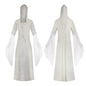 Costume per carnevale/cosplay/halloween, medievale / rinascimentale / gotico con cappuccio. Mistero e ambientazione dal passato.