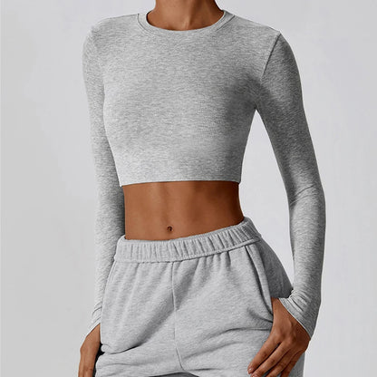 Top/T-shirt sportiva/casual, manica lunga, per donna. Misure e colori a scelta.