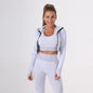 Tuta vita alta con top e felpa. Set tre pezzi sportivo/casual da donna, 10 colori, dalla S alla XL.