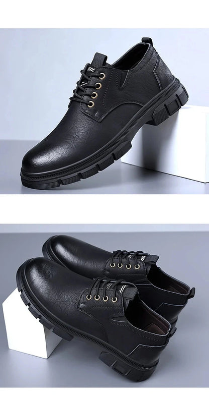 Scarpa da uomo, in pelle di alta qualità, impermeabile, traspirante, morbida e resistente.