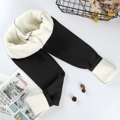 Leggins da donna invernali con imbottitura in pile. Sportivi/casual.