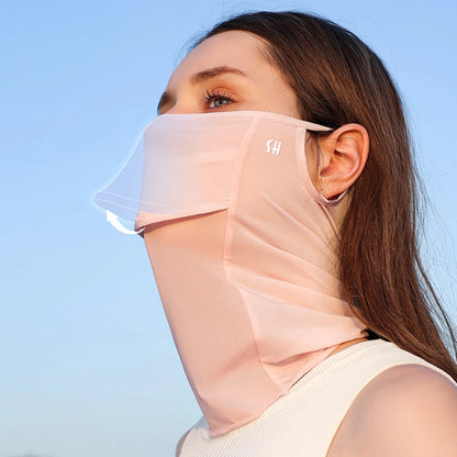 Maschera estiva sottile  per protezione solare. Traspirante, lavabile, protezione UV.
