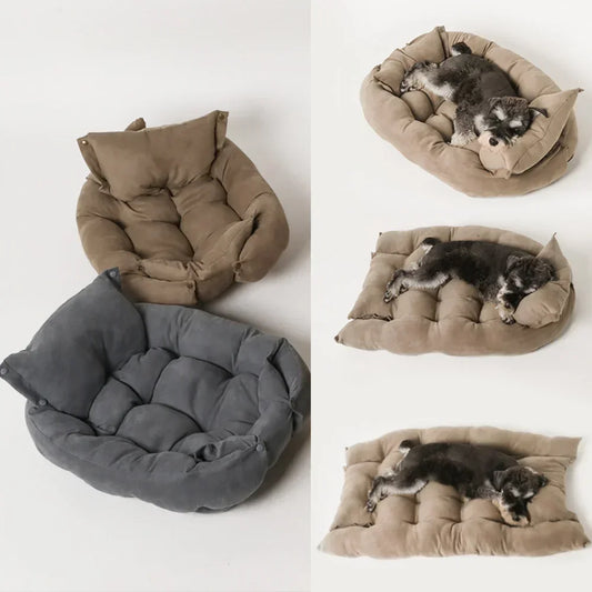 Nuova cuccia divano letto con cuscino. Letto pieghevole multifunzionale per animali di piccola taglia.