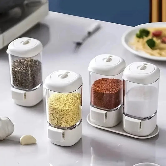 Bottiglia dosatrice, distributore di spezie, zucchero e altri ingredienti. Con bottone dosatore.