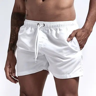 Costume Da Bagno Da Uomo Stile a Pantaloncino con Tasche. Colori Vivaci. e Design Moderno, Traspirante e Robusto.
