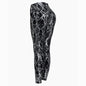 Pantaloni leggins elasticizzati, casual a vita alta da donna, stampa fantasia.