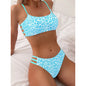 Costume Da Bagno Leopardato da Donna. Set 2 Pezzi Alta Elasticità e Asciugatura Rapida.