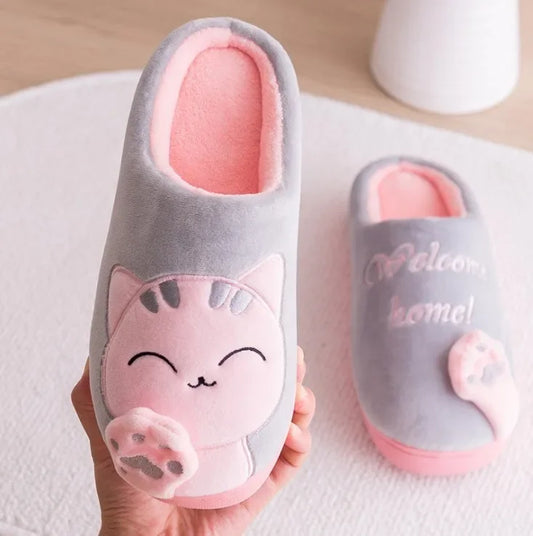 Pantofole in cotone invernali per interni. Stile, eleganza e caldo per uomo/donna.