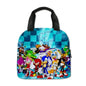 Zaino-borsa-astuccio immagini 3D  cartone animato “Sonic”, in nylon poliestere.  Spazioso e alla Moda, Perfetto per Scuola, Viaggi e Tempo Libero.