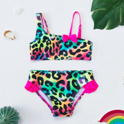 Costume Da Bagno “Bichini” da Bambina. Design Moderno, in Tante Colorazioni, Comodo, Traspirante.
