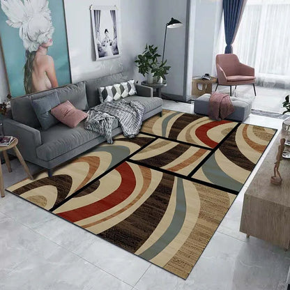 Tappeto decorativo da pavimento con motivo geometrico scuro 5 dimensioni, 17 motivi/immagini.