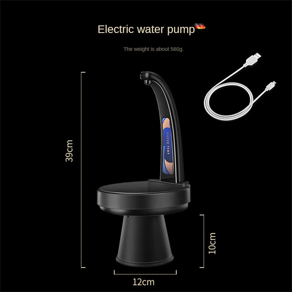 Pompa distributore elettrico d'acqua per boccione da cucina, da ufficio, per esterno.