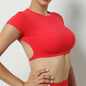 Top/T-shirt sportiva/casual, manica corta, per donna. Sette colori e 3 misure per la scelta.