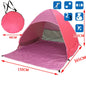 Tenda da spiaggia/campeggio apertura rapida “automatica”. Protezione dal sole UPF50+, impermeabile, robusta con doppio avvolgimento.