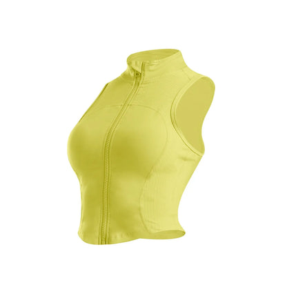 Top/T-shirt sportiva/casual, senza manica, per donna. Cinque colori e misura a scelta.