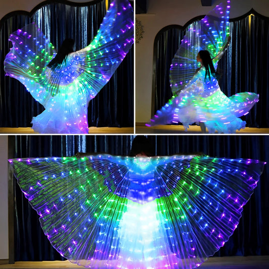 Ali di Fata a LED con Controllo Doppia Velocità. Magia Luminosa per distinguersi in occasioni importanti.