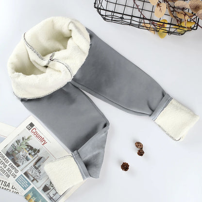 Leggins da donna invernali con imbottitura in pile. Sportivi/casual.