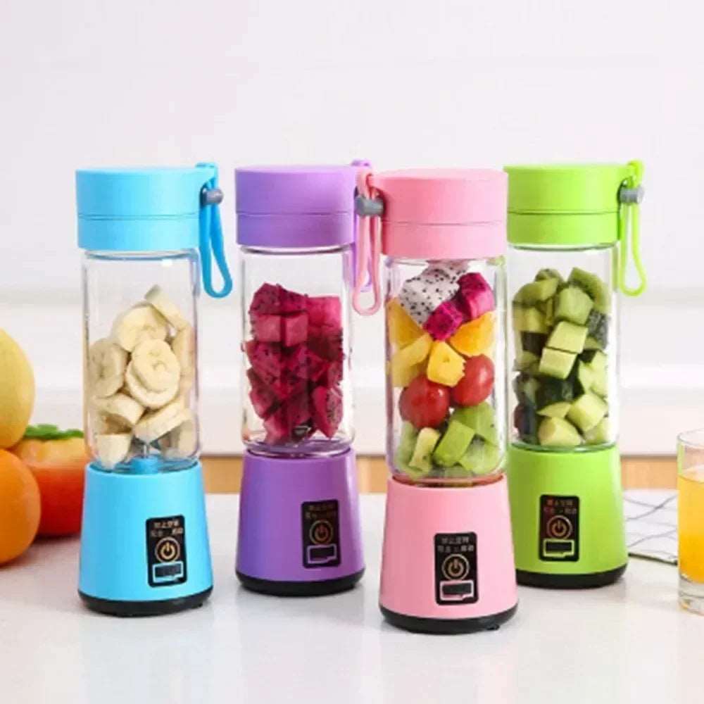 Spremiagrumi multifunzione elettrico portatile da 380 ml Home USB ricaricabile. Frullatore a bottiglia sportiva.  Creatore di Succo e  Frappè.