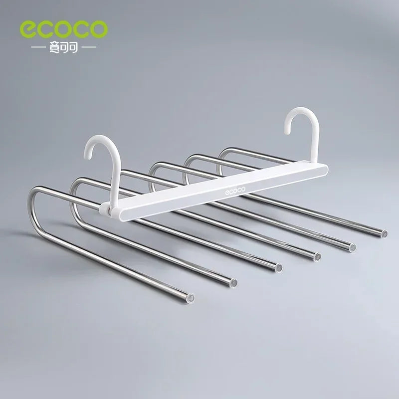 Appendiabiti in acciaio inossidabile per armadio. Organizzatore salva spazio per pantaloni, abiti, biancheria.