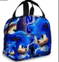 Zaino-borsa-astuccio immagini 3D  cartone animato “Sonic”, in nylon poliestere.  Spazioso e alla Moda, Perfetto per Scuola, Viaggi e Tempo Libero.