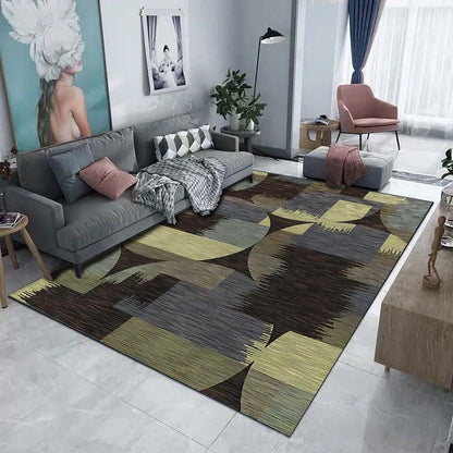 Tappeto decorativo da pavimento con motivo geometrico scuro 5 dimensioni, 17 motivi/immagini.