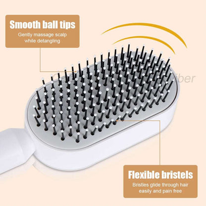 Spazzola per capelli districante, autopulente per massaggio con cuscino d'aria per massaggio del cuoio capelluto. Strumenti per lo styling