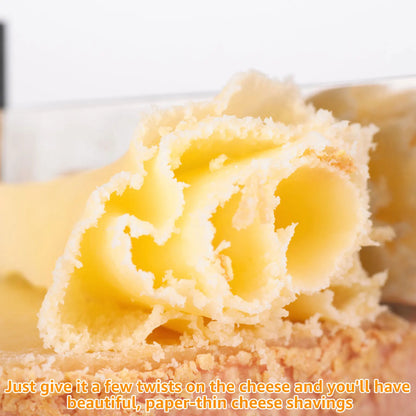 Grattugia per formaggio in acciaio inossidabile con più lame cambiabili e Kit taglio del formaggio.