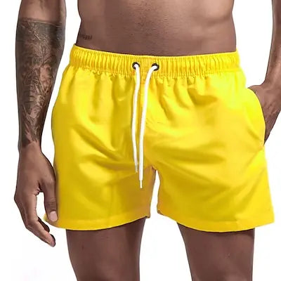 Costume Da Bagno Da Uomo Stile a Pantaloncino con Tasche. Colori Vivaci. e Design Moderno, Traspirante e Robusto.