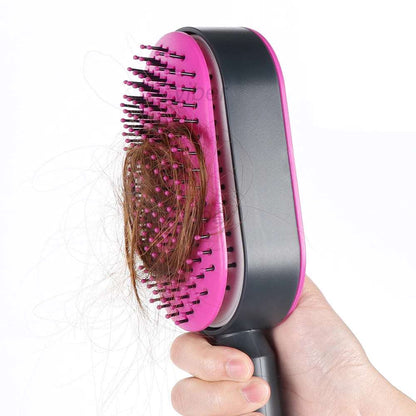 Spazzola per capelli districante, autopulente per massaggio con cuscino d'aria per massaggio del cuoio capelluto. Strumenti per lo styling