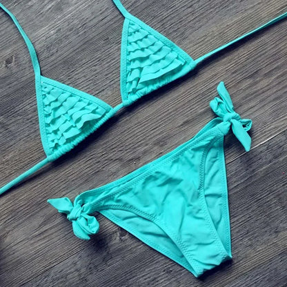 Costume Da Bagno “Bichini” da Bambina. Design Moderno, in 4 Colorazioni, Comodo, Traspirante.