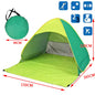 Tenda da spiaggia/campeggio apertura rapida “automatica”. Protezione dal sole UPF50+, impermeabile, robusta con doppio avvolgimento.