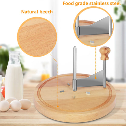 Grattugia per formaggio in acciaio inossidabile con più lame cambiabili e Kit taglio del formaggio.