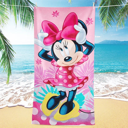 Asciugamano per bambine con immagini cartone animato “Minnie”.  Varie immagini misure a scelta.