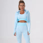Tuta vita alta con top e felpa. Set tre pezzi sportivo/casual da donna, 10 colori, dalla S alla XL.